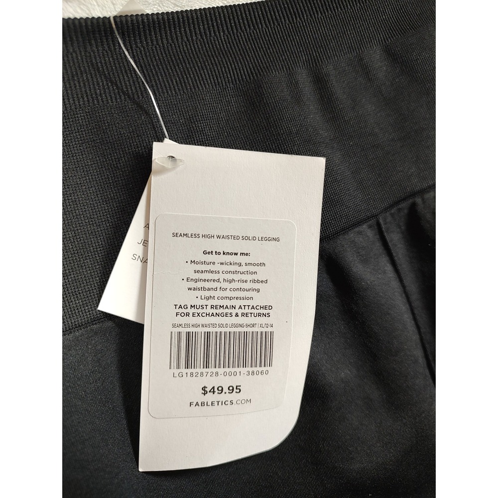 Fabletics Womens High Waisted Solid Leggings Black Seamless XL LG1828728-0001 - Picture 9 of 10